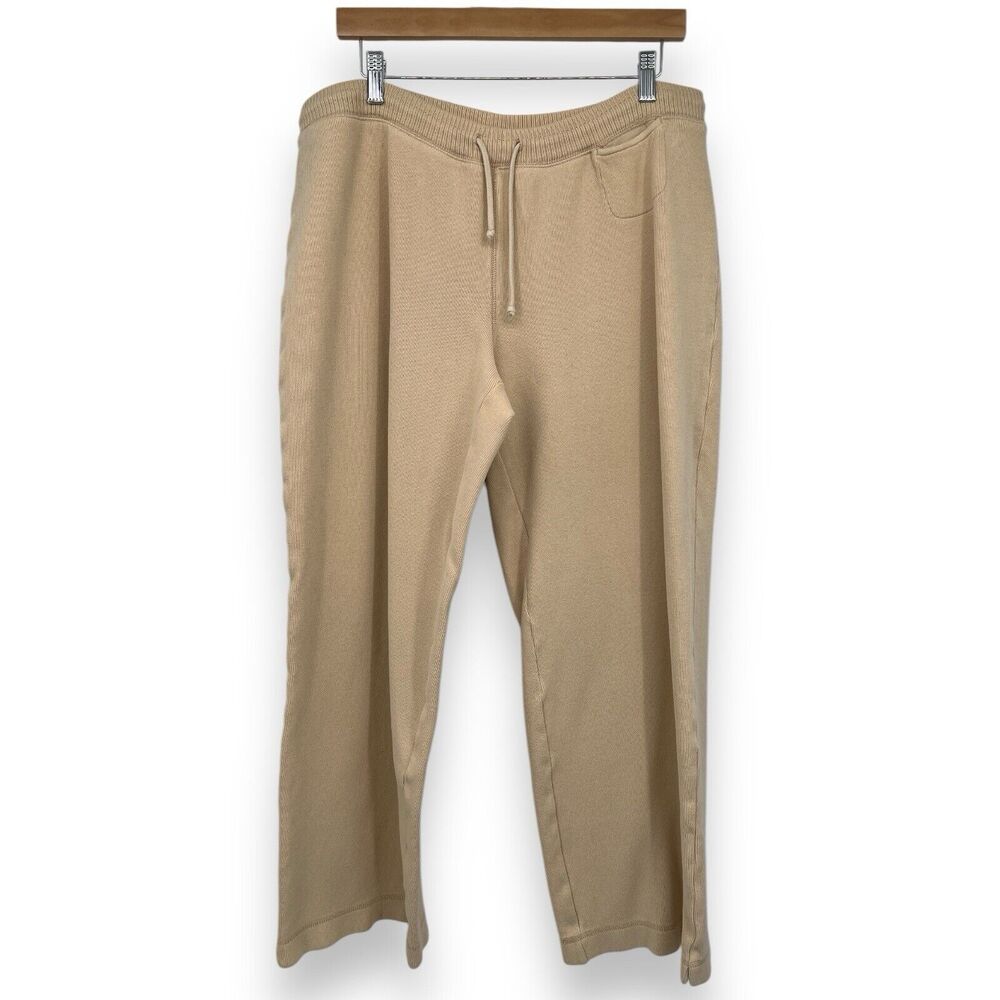 Tommy Bahama Vintage Lounge Straight Leg Cotton Pants Women’s Large Cream